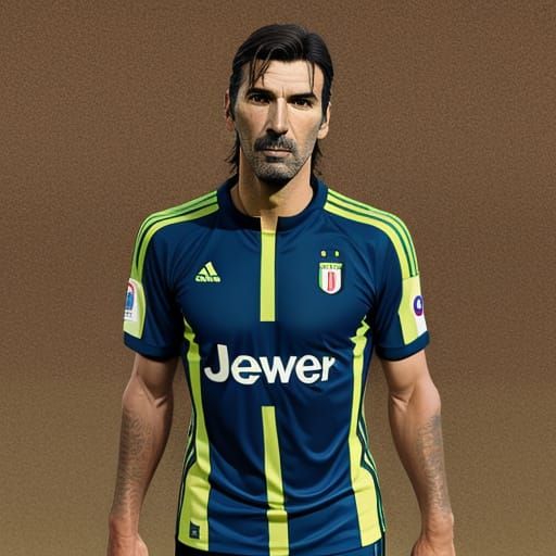 Gianluigi Buffon in Classic Portrait Style