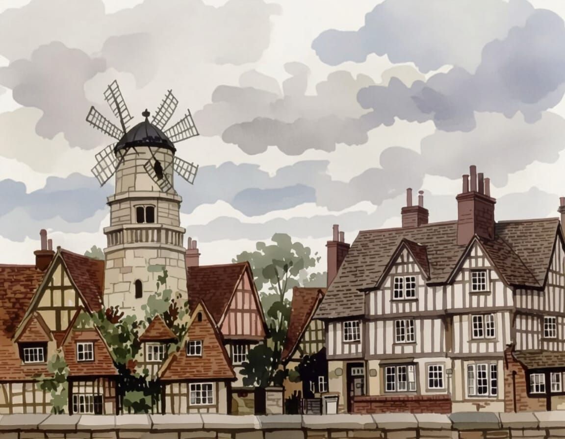 Dreamy Watercolor Portrait Illustration