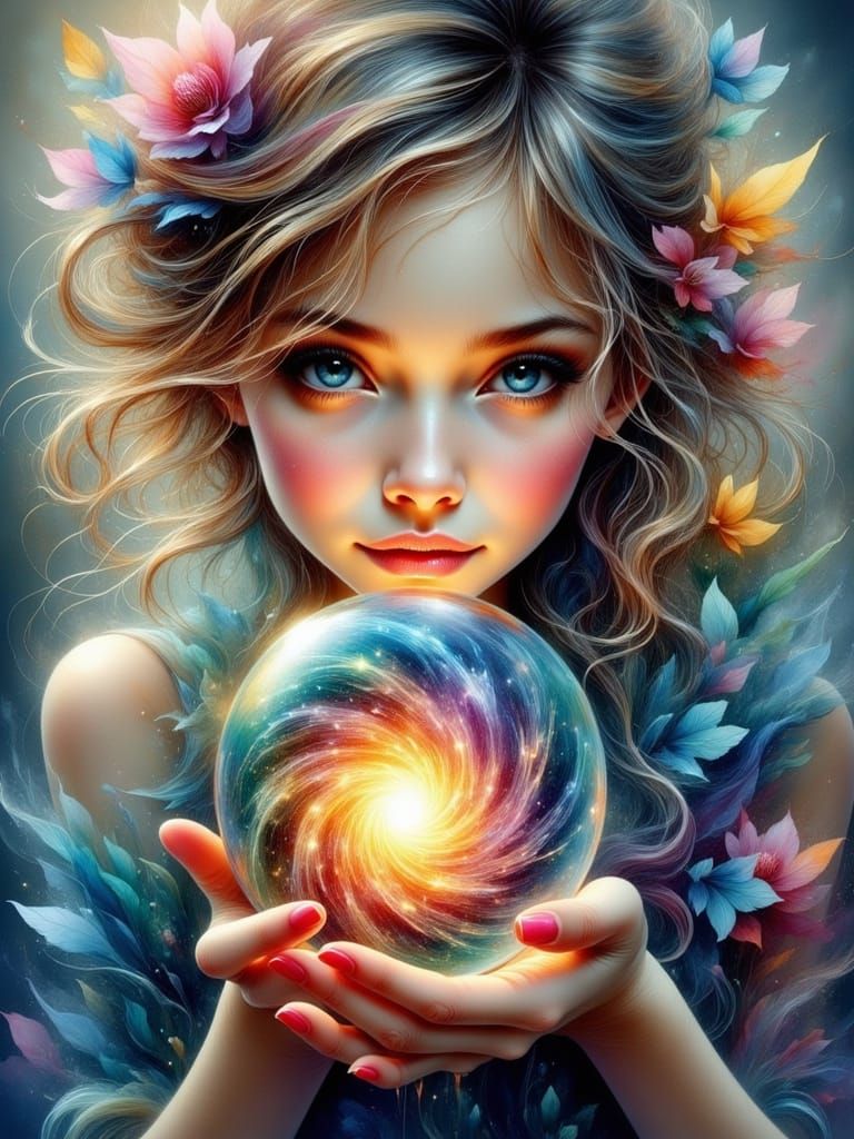 Ethereal Magic Whispers from a Cosmic Marble