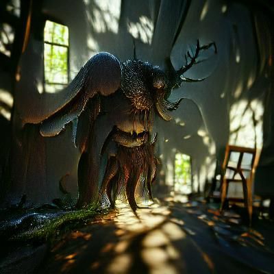 Creepy Forest Crawls: Sinister 3D Rendered Horror
