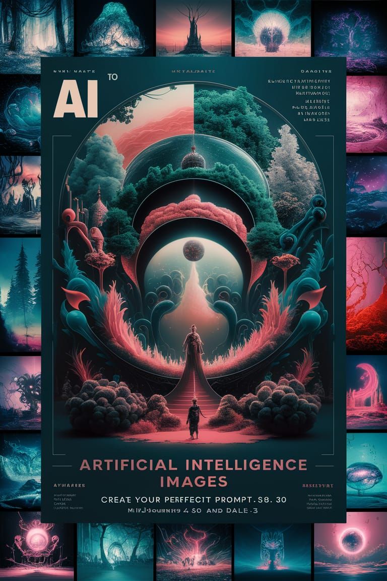 Magazine Cover Showcasing Stunning AI-Generated Images