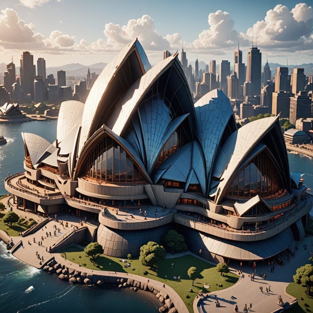 Stunning Sydney Opera House Concept Art in Unreal Engine 5