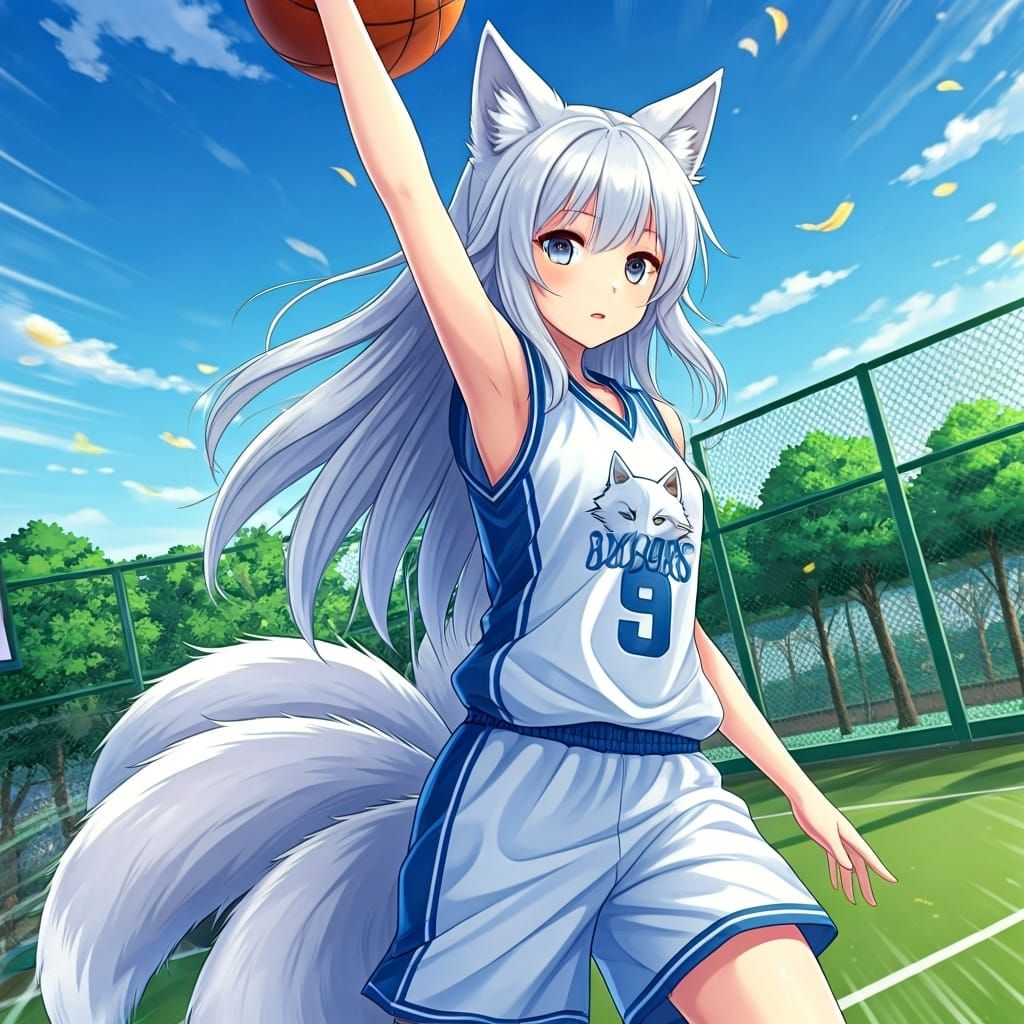 Anime Wolf Girl Slam Dunk Masterpiece