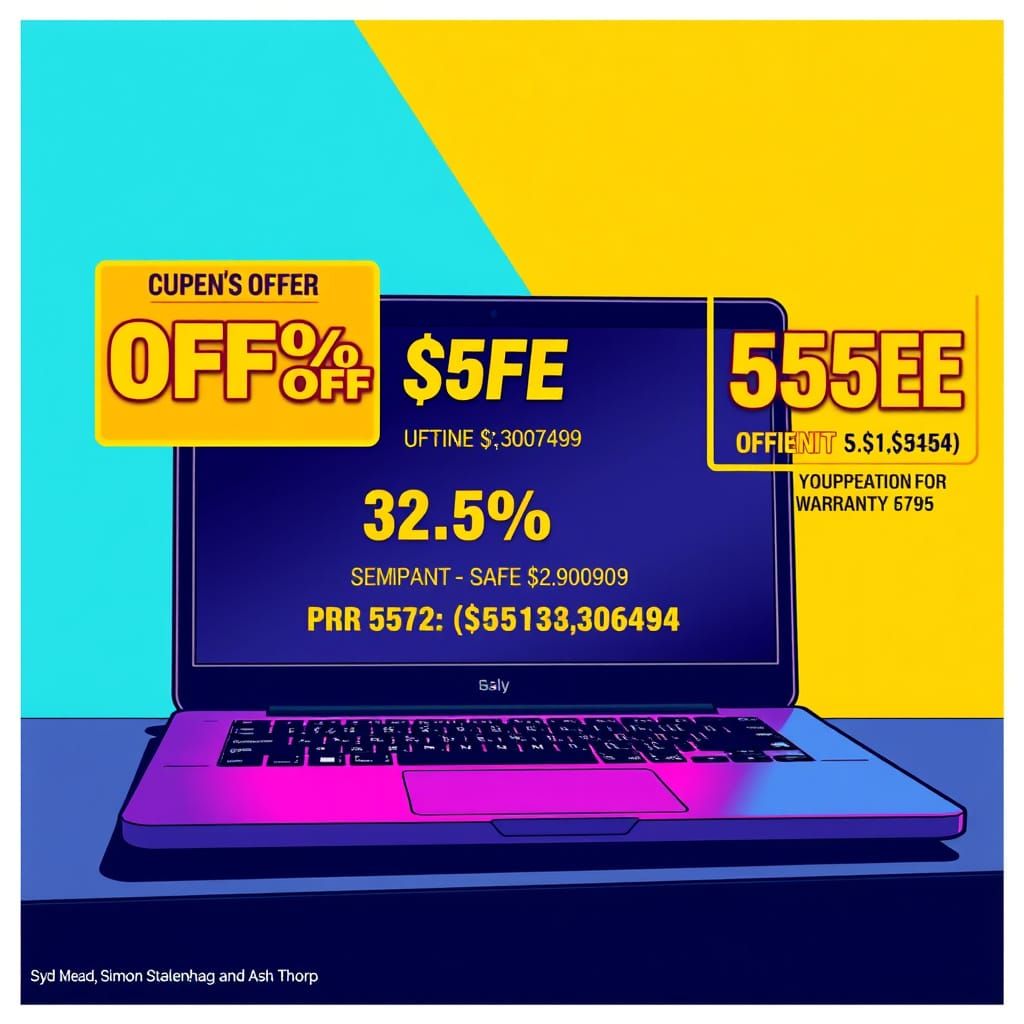 Futuristic Laptop Offers in Cyberpunk Style