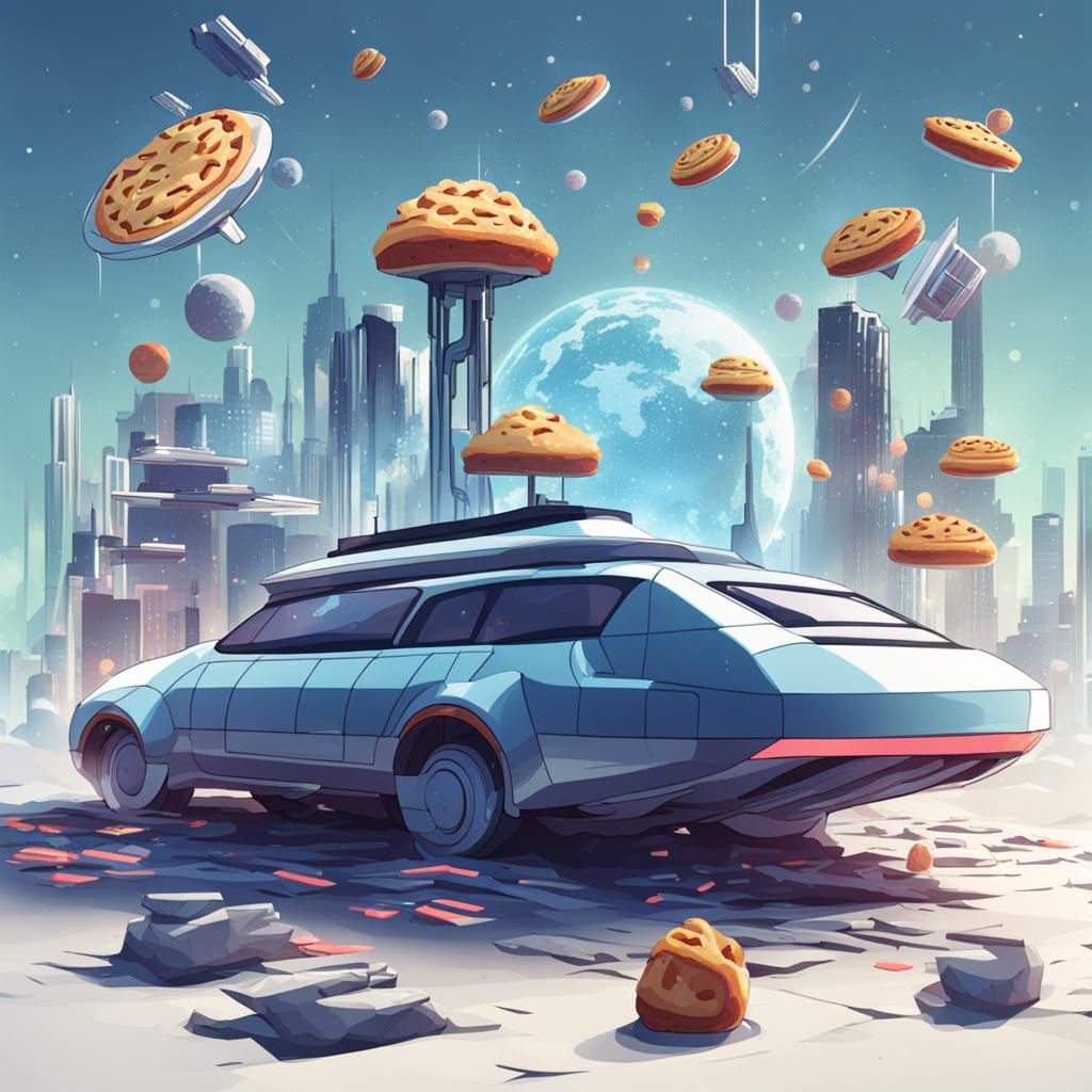 Super Futuristic Pie Generated by AI
