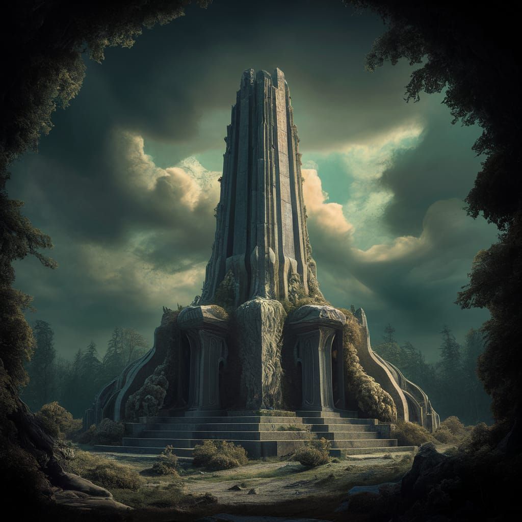 Majestic Memorial to Fallen Humans in Unreal Engine 5