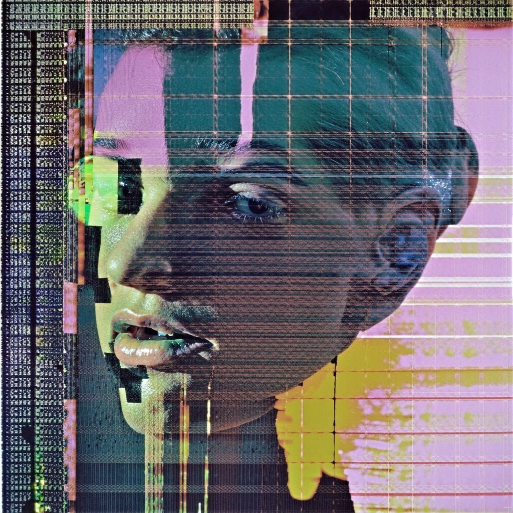 Glitched portrait