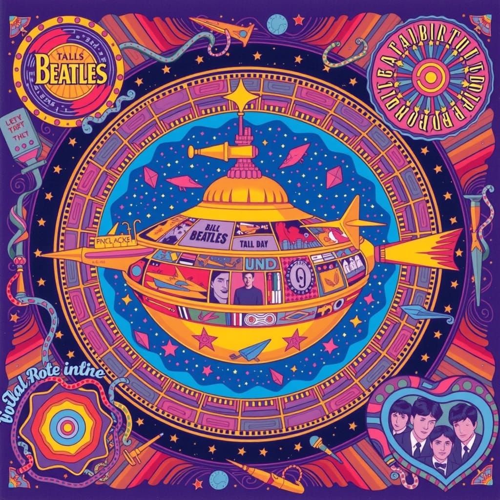 Iconic Beatles Album Cover Art