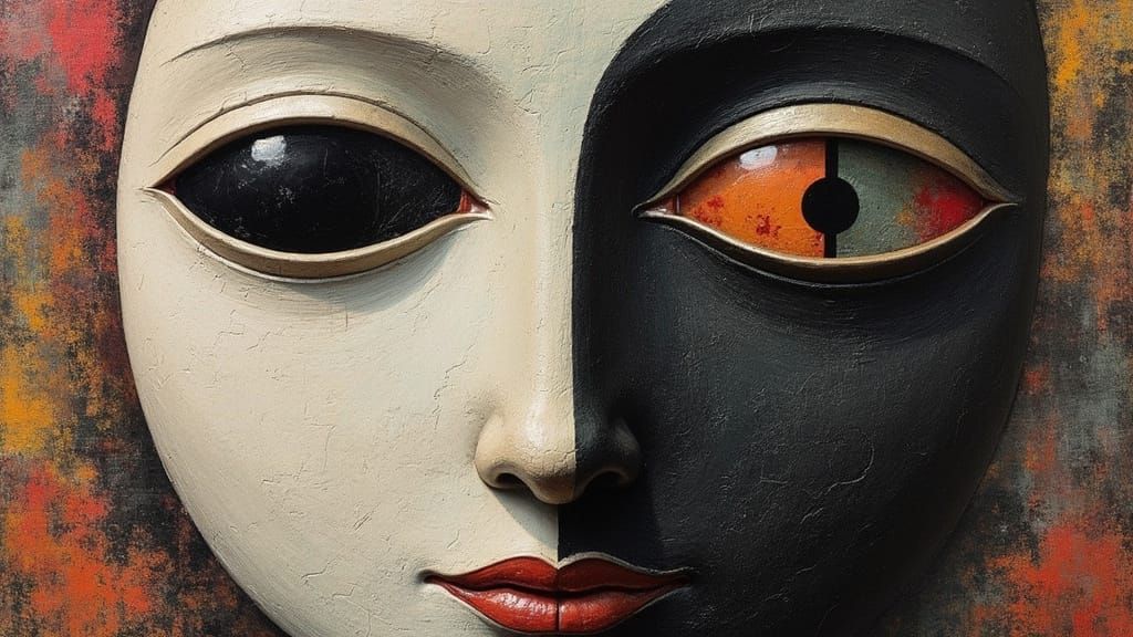 Mystical Ghost Face in Esoteric Loop