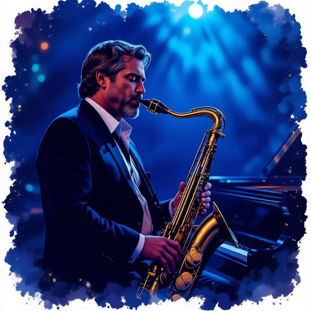 Late Night Jazz Ballad with Saxophone Solo and Piano Outro