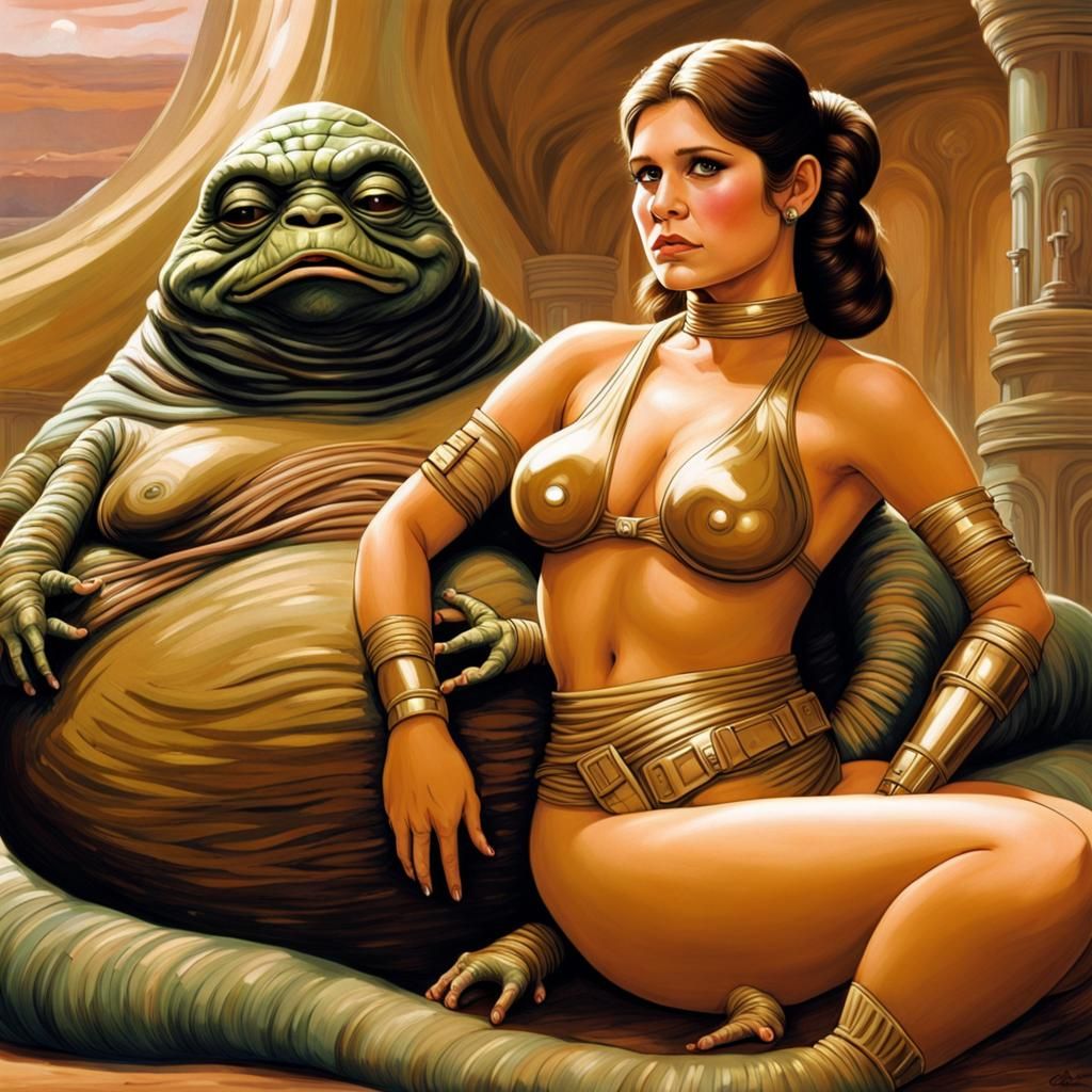Princess Leia in Brass Bikini: Star Wars Concept Art