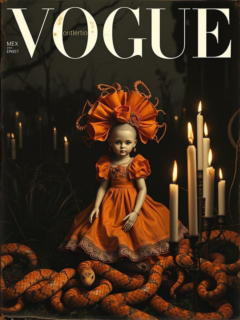 Surreal Fine Art Portrait in Baroque Style with Uncanny Doll...