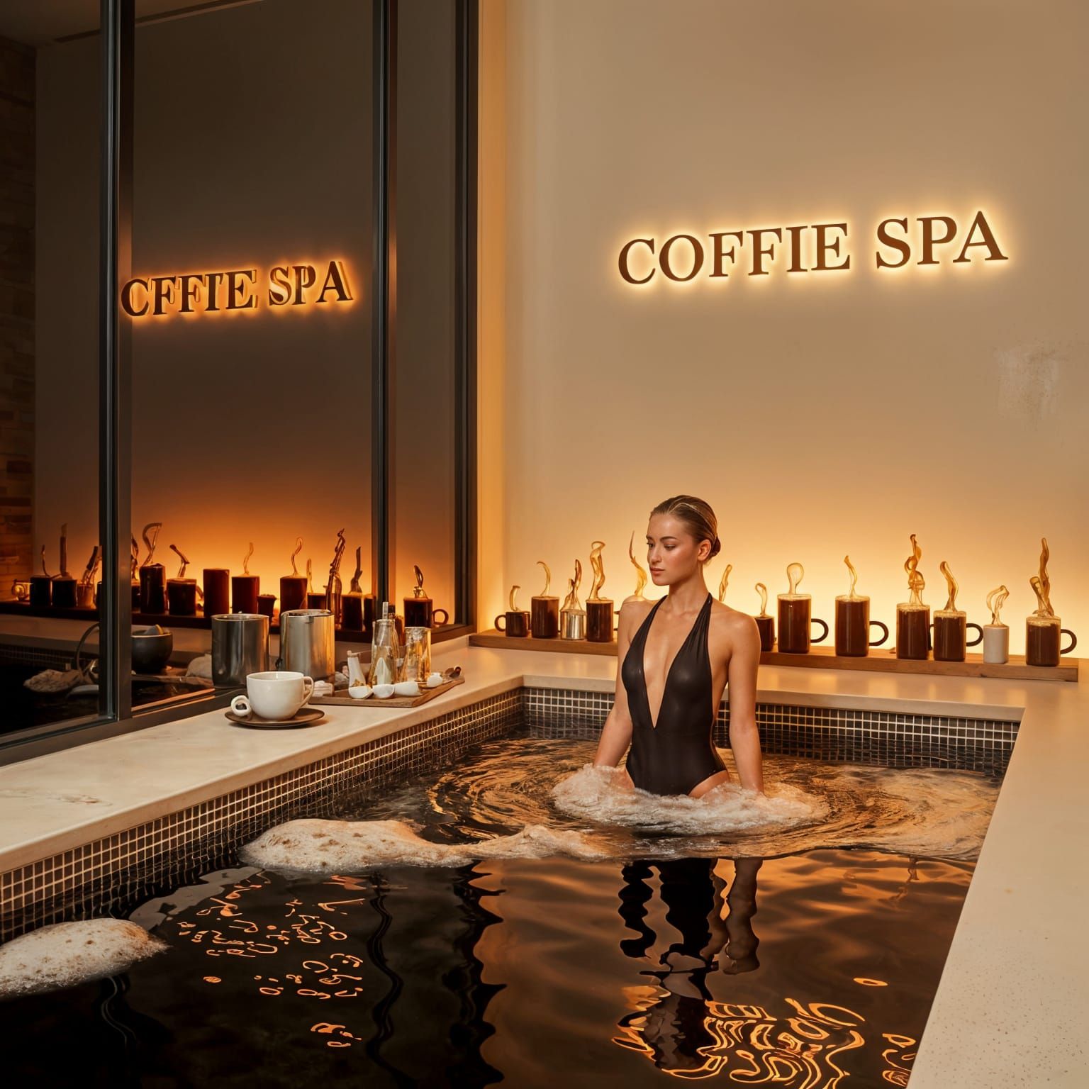 Woman in Coffee Spa