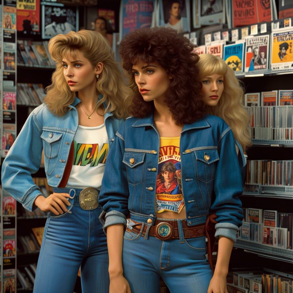 1980s Teens Explore a Hyperdetailed Video Store