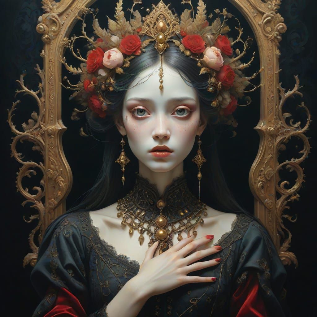 Dreamy Surrealist Masterpiece in Vintage Photo Style