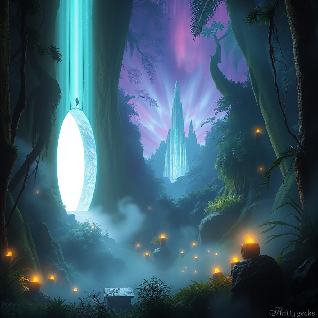 Mystical Portal to a Dreamlike Realm