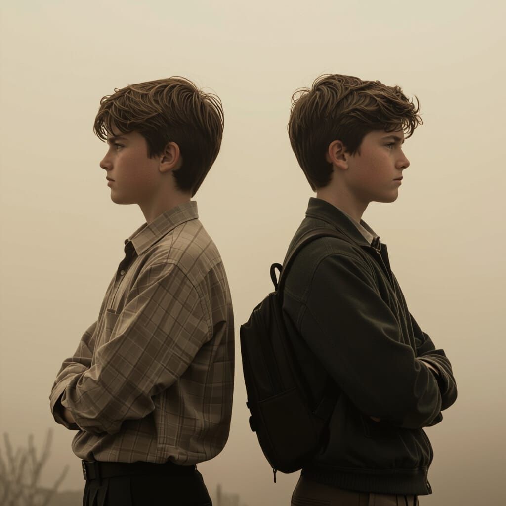 Annoyed Classmates in Cinematic Film Still