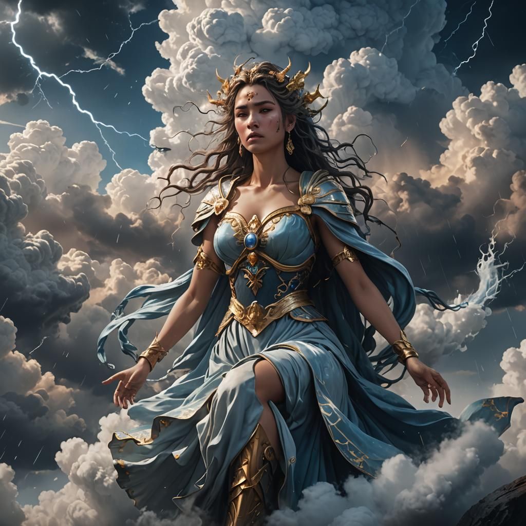 Goddess of Clouds Cries a Storm