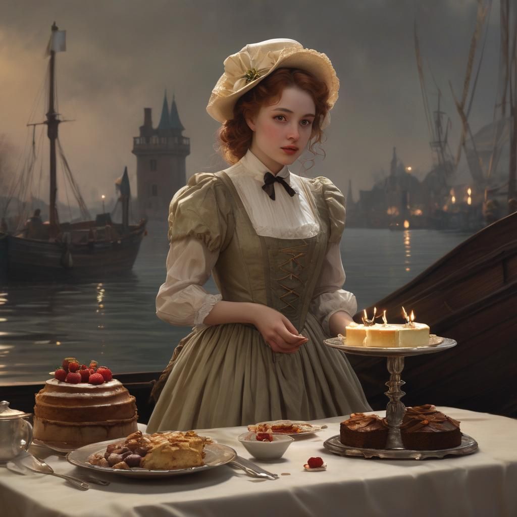 Anne of Avonlea's Cake: A Whimsical Scene