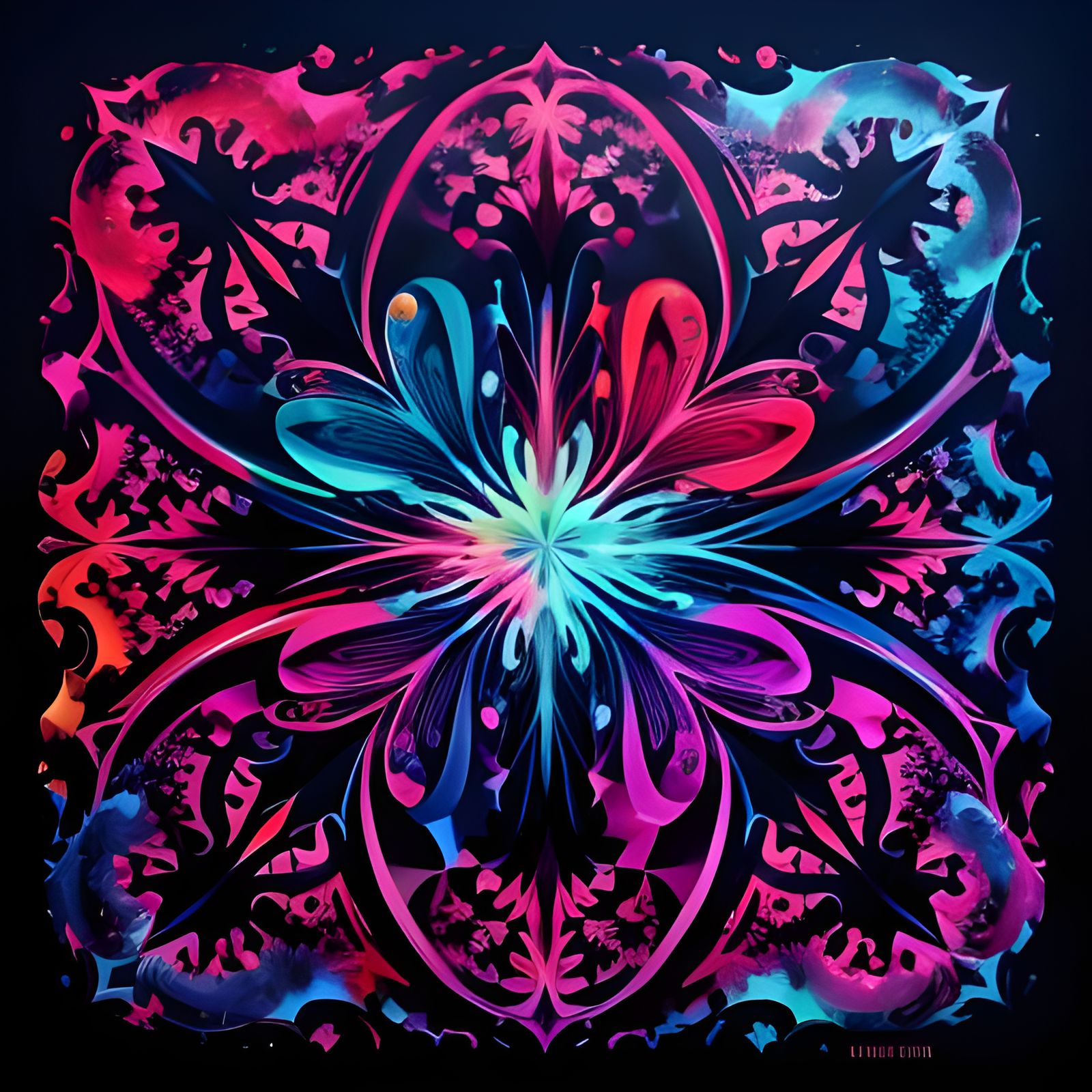 Colorful Selina Graffiti Street Art in Spray Paint