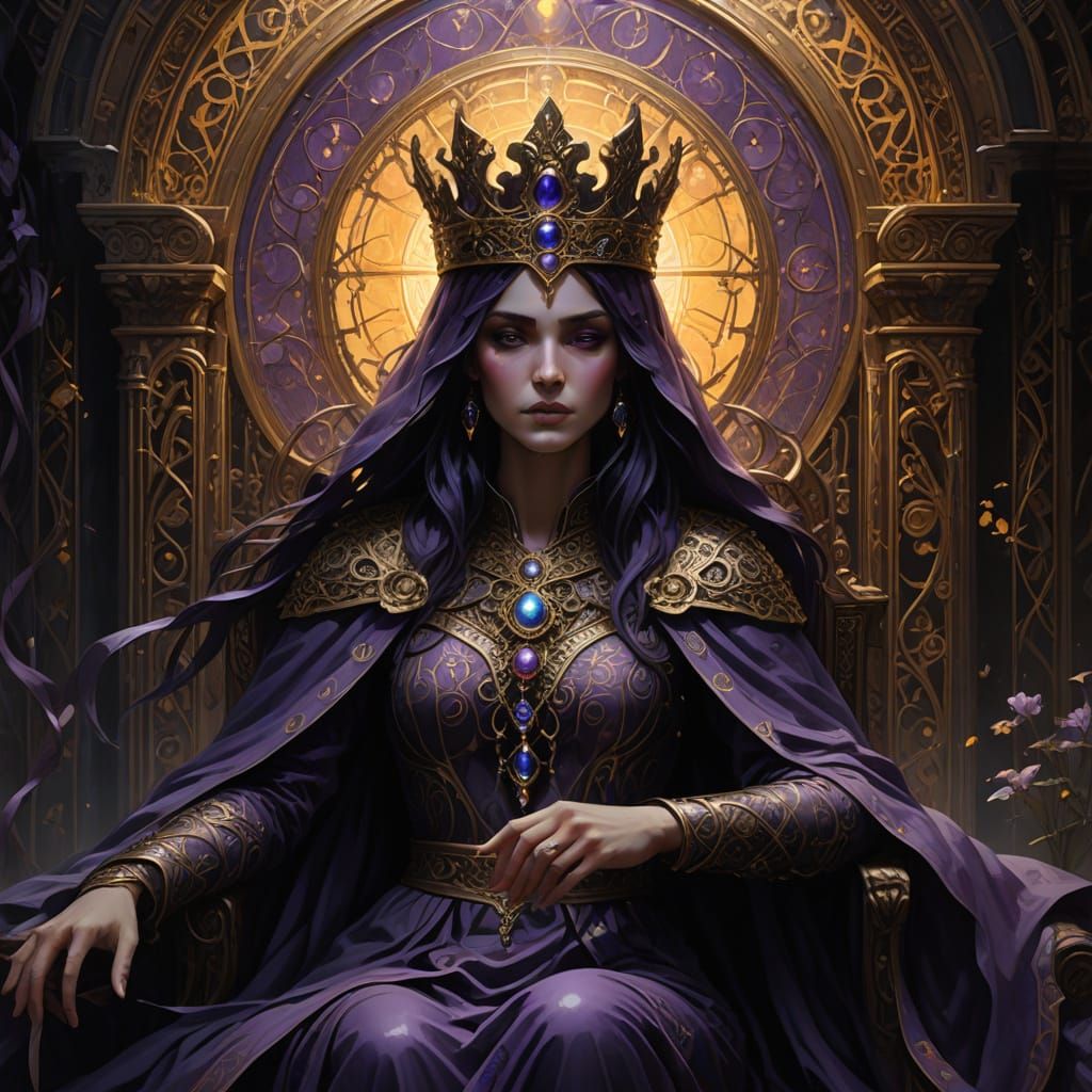Dark Fantasy Royal Masterpiece in Ornate Attire