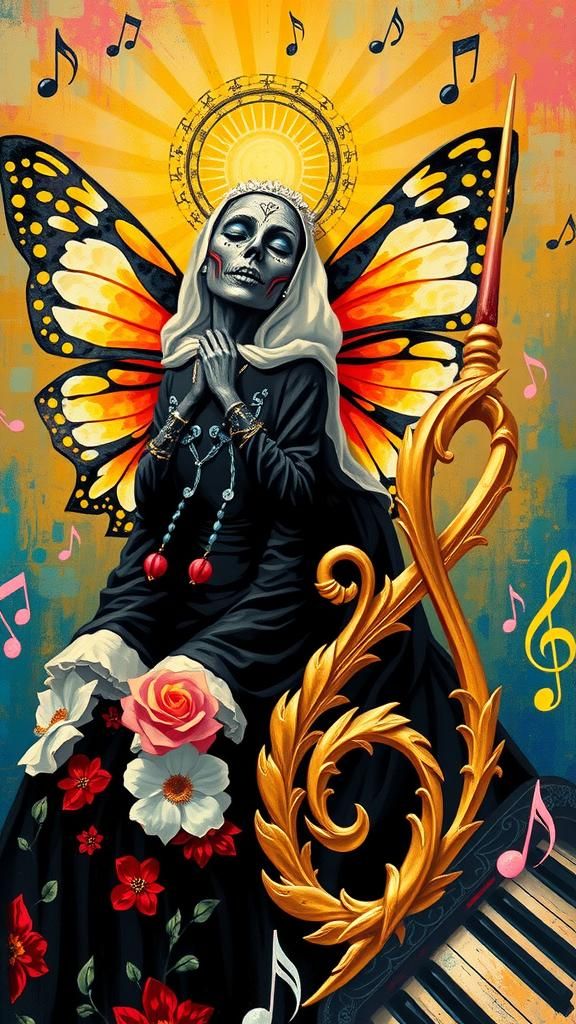 Santa Muerte Sings in a Surreal Jazz Scene