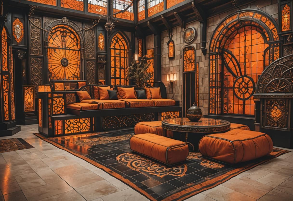 Ottoman Throne Room Mall in Retro-Futuristic Style