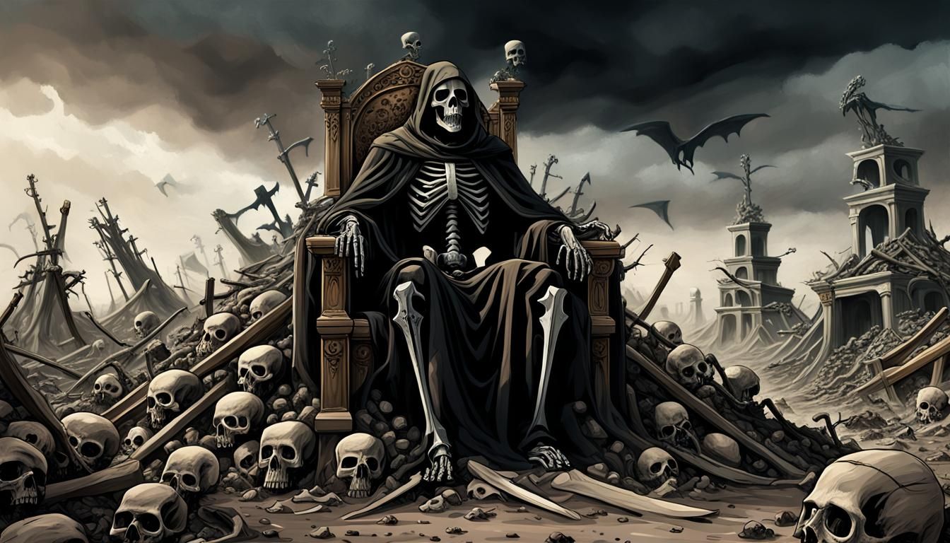 Death's Throne: A Surrealist Vision of War