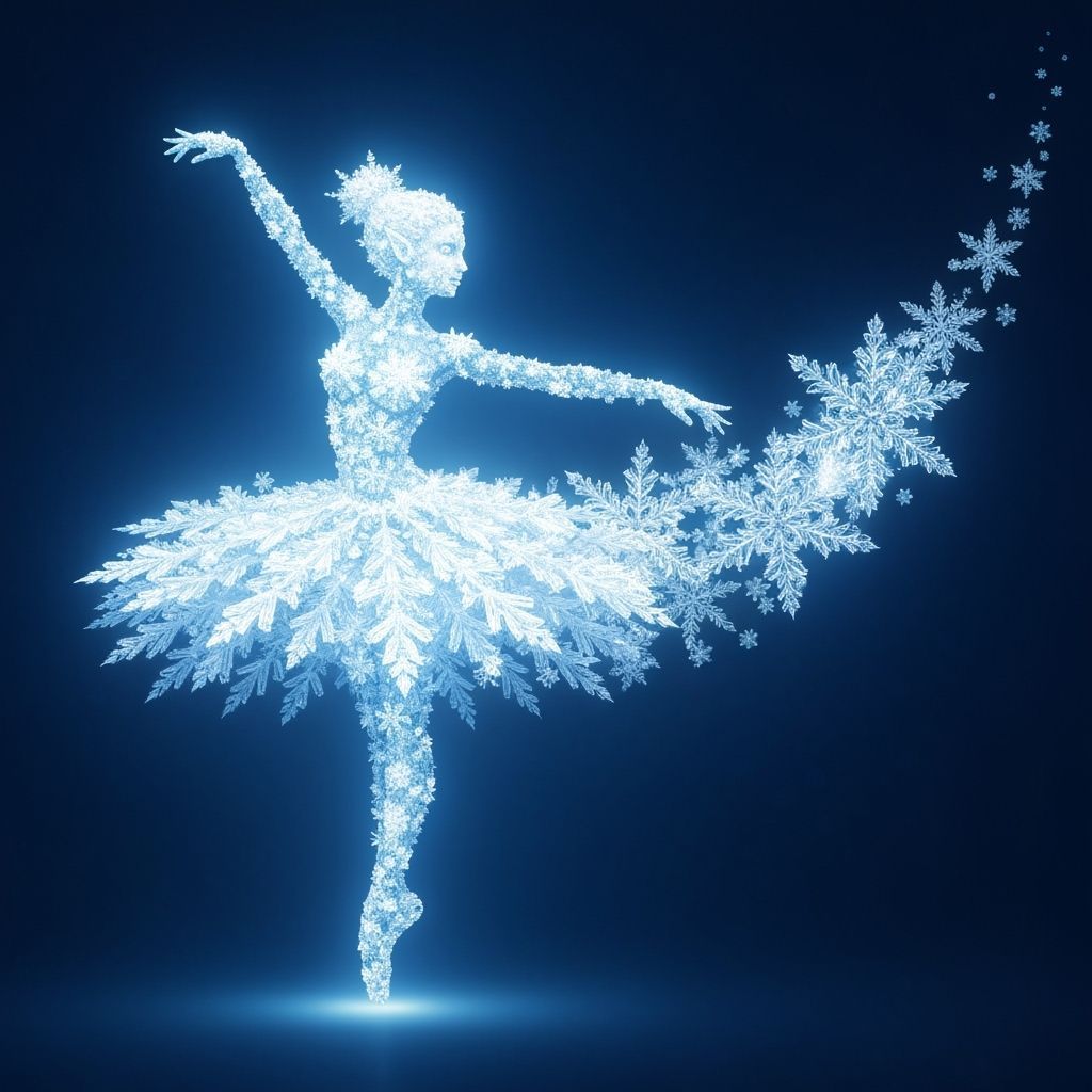 Snowflake Ballerina in Mid-Twirl