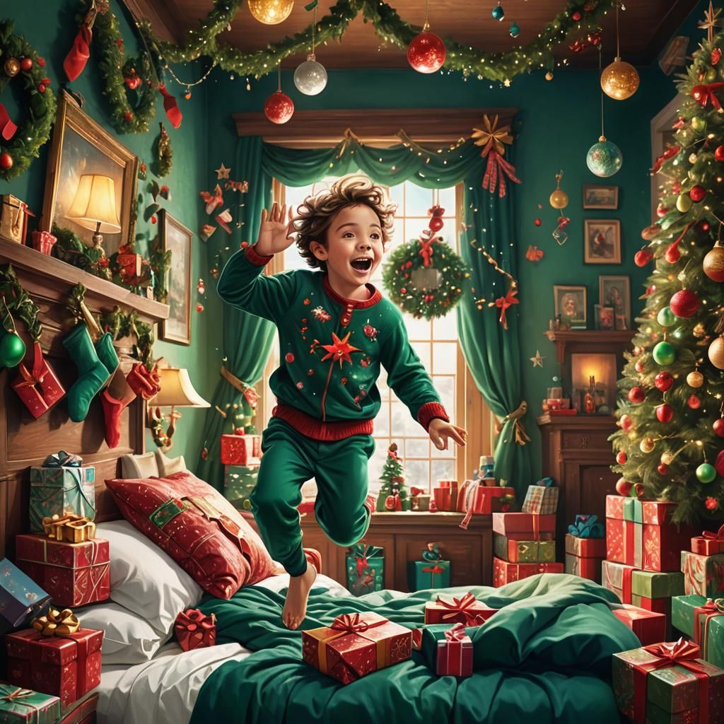 Whimsical Fantasy Christmas Morning