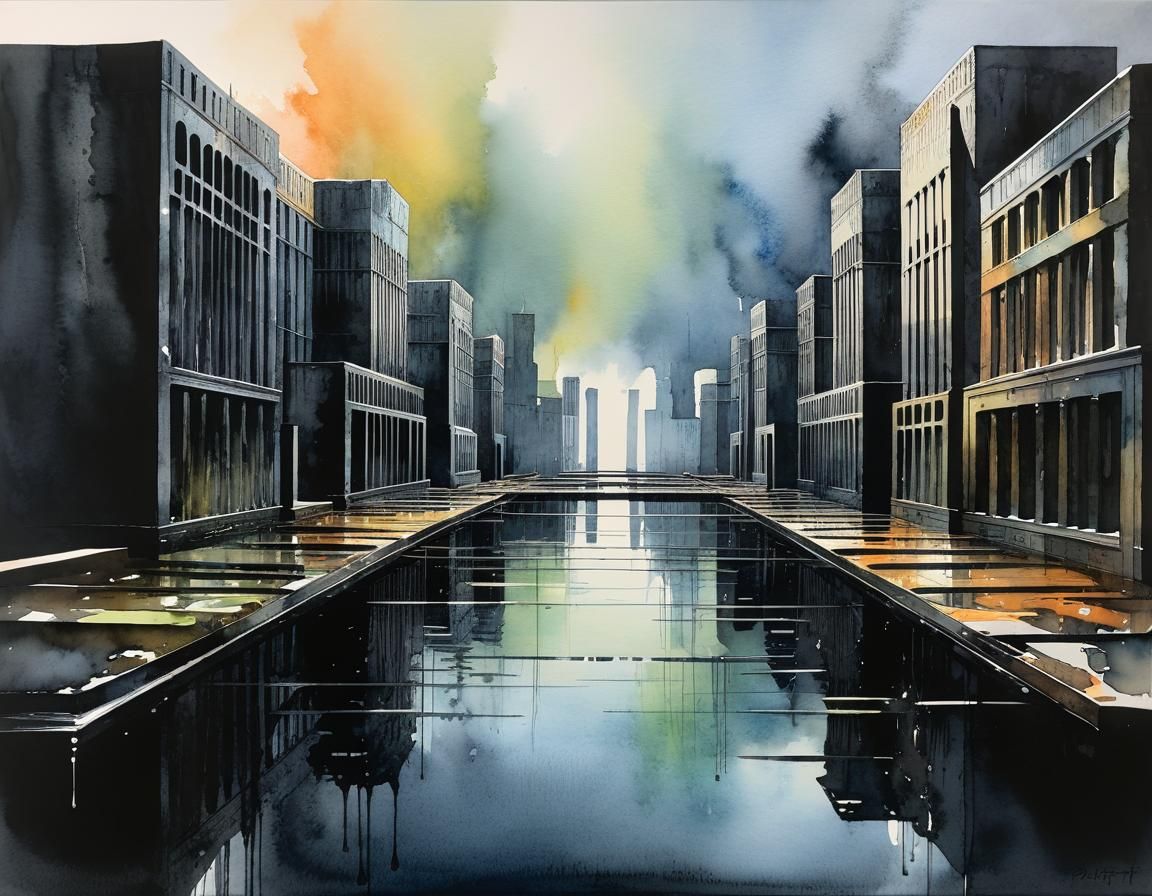 Fighting Depression in a Dystopian Watercolor