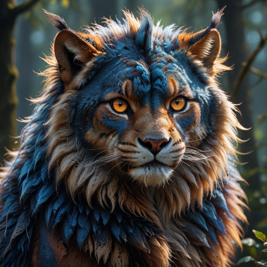 Majestic Creature in Vivid Digital Art