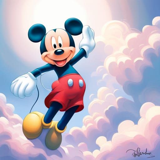 Simple AI Rendition of Mickey Mouse