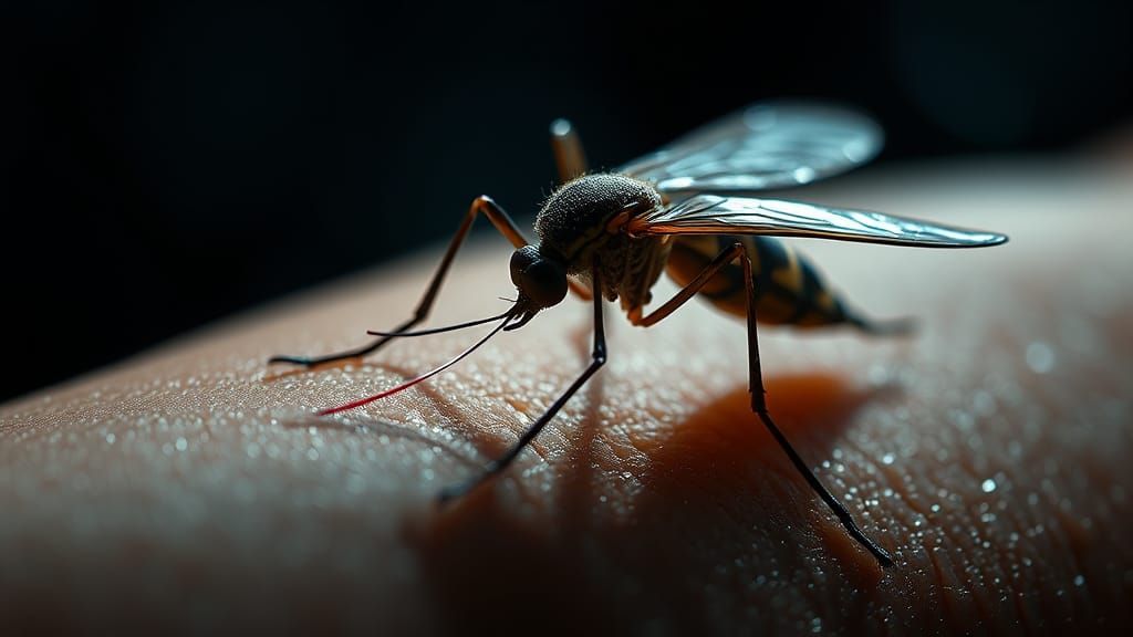 Cyborg Mosquito Injecting Nanoprobes: Macro Photorealistic I...