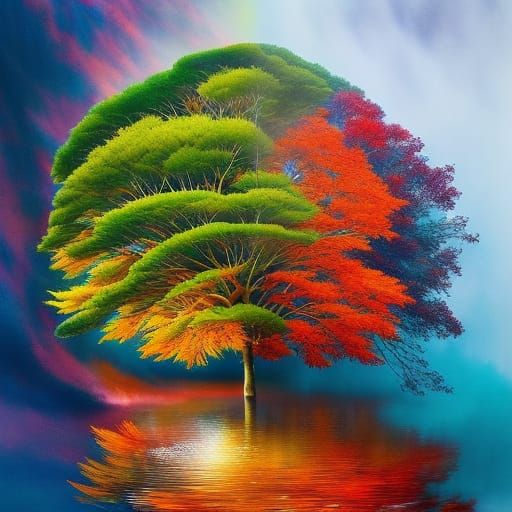 Four Seasons on One Tree