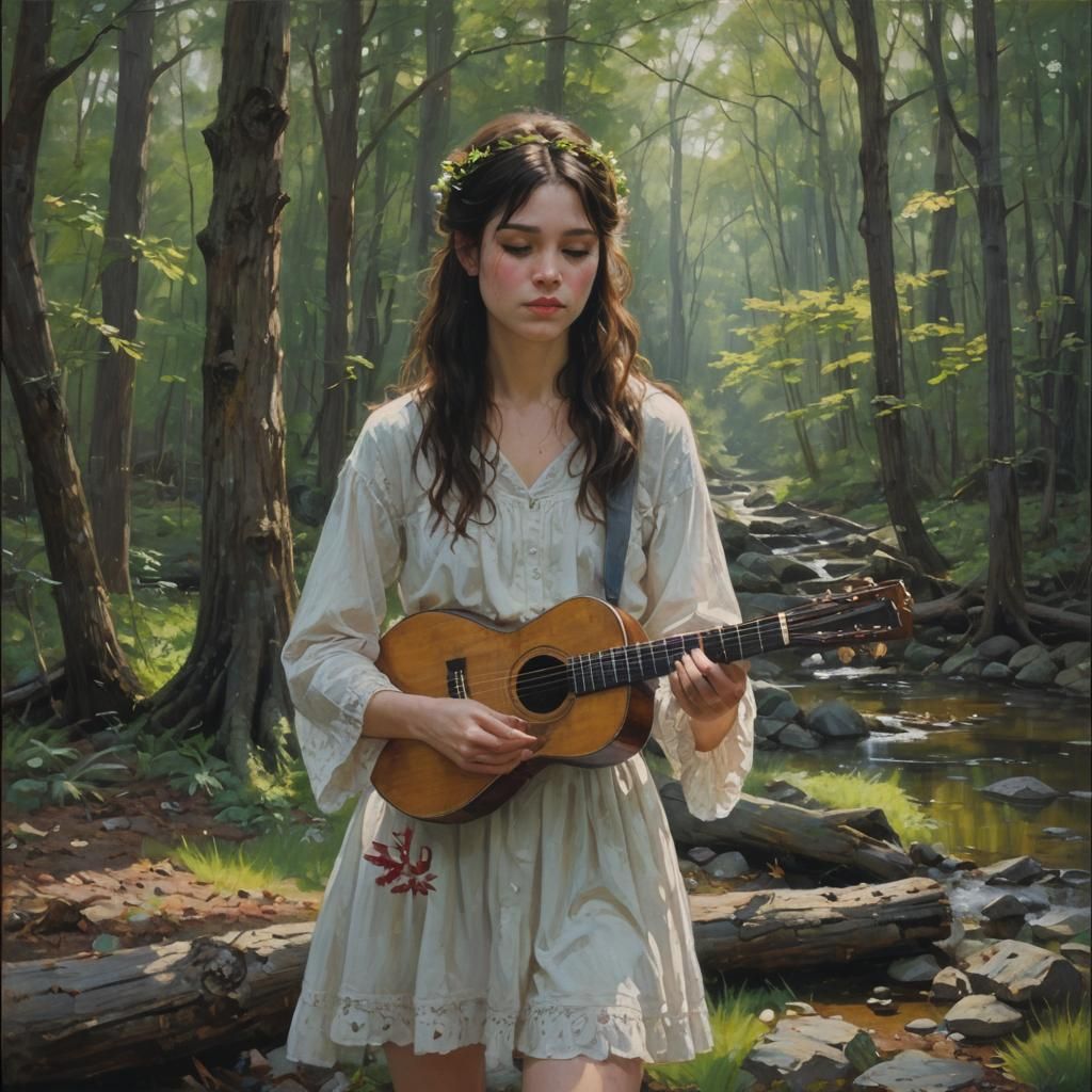 Romantic Oil Painting Inspired by James Gurney