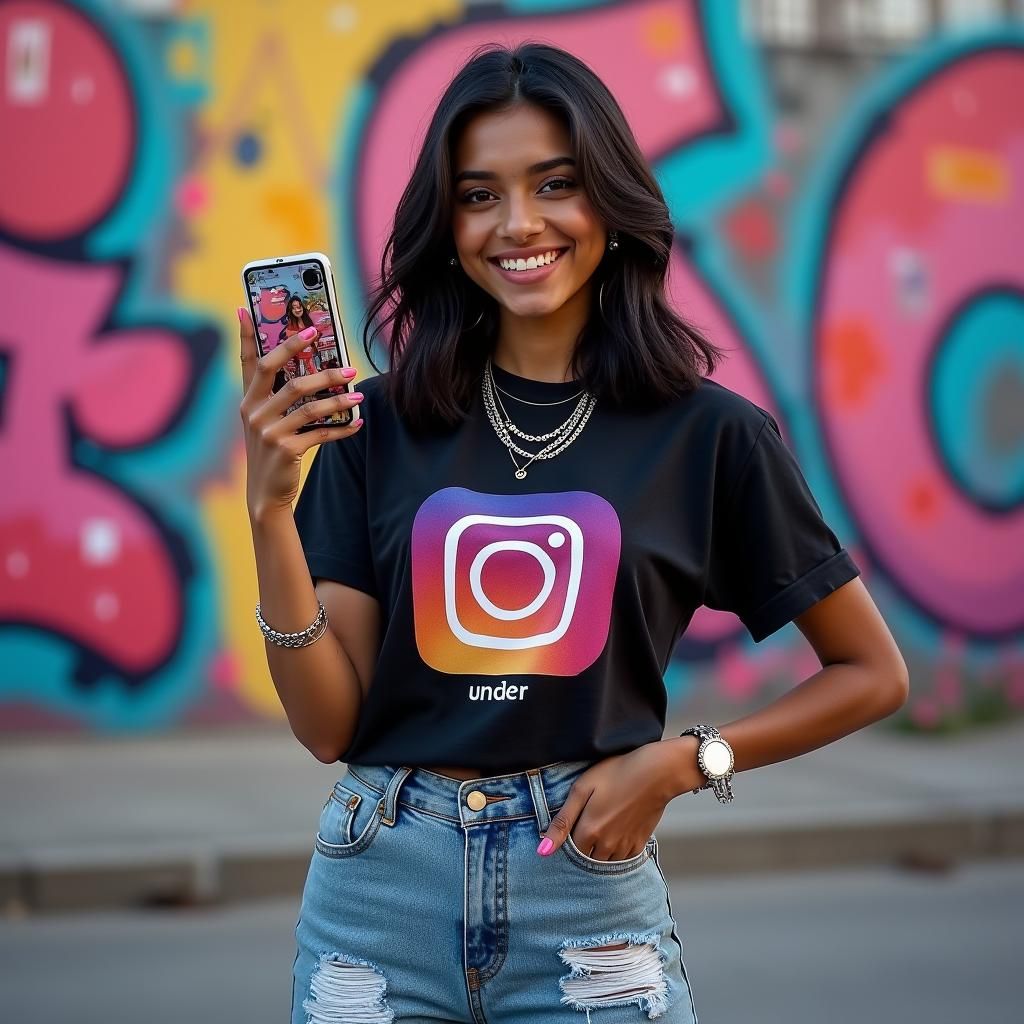 Indian Influencer in Urban Streetwear