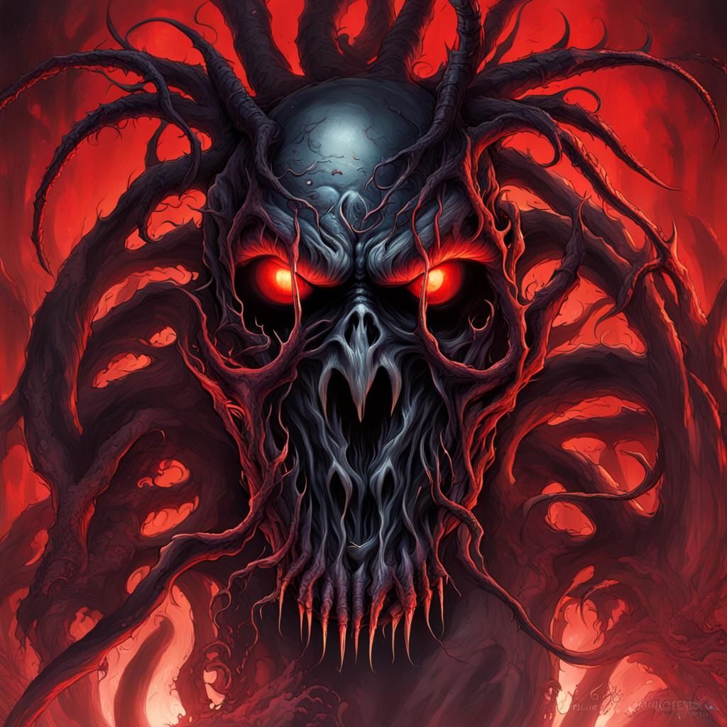 Grotesque Fusion: Spawn and Venom Illustration