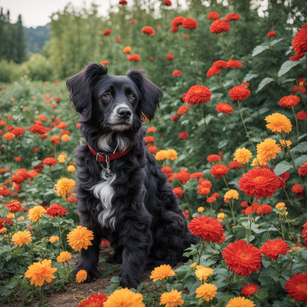Woman and Child in Red Tulip Field