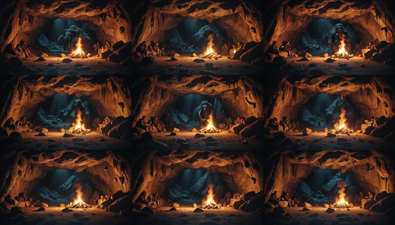 Epic Cave Tribe Preparing Den for Winter