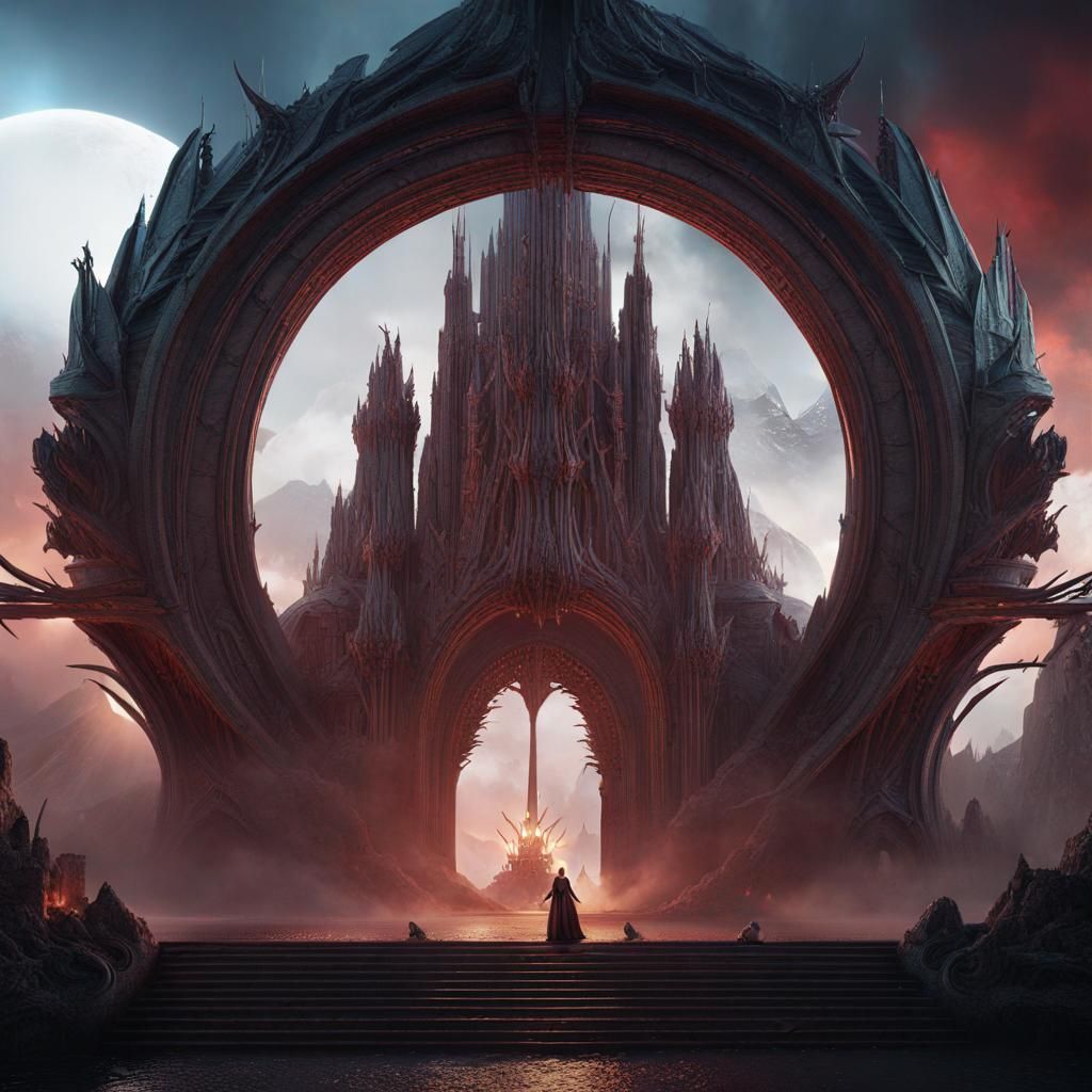 Fantastical Music Video Scene in Detailed Matte Painting