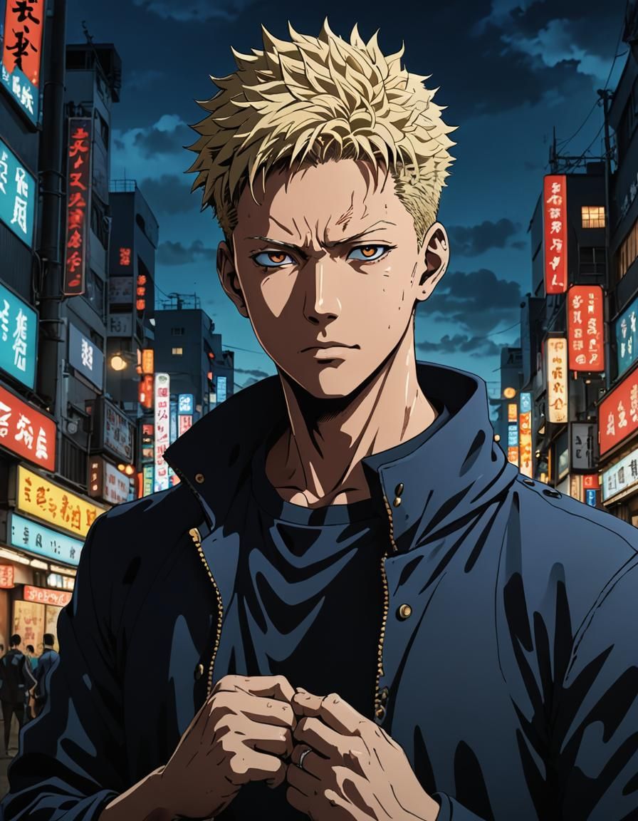 Gojo Satoru Anime-Inspired Manga Scan Art