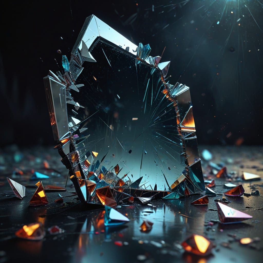 Broken Mirror: Surreal Shards Reflecting Distant Worlds