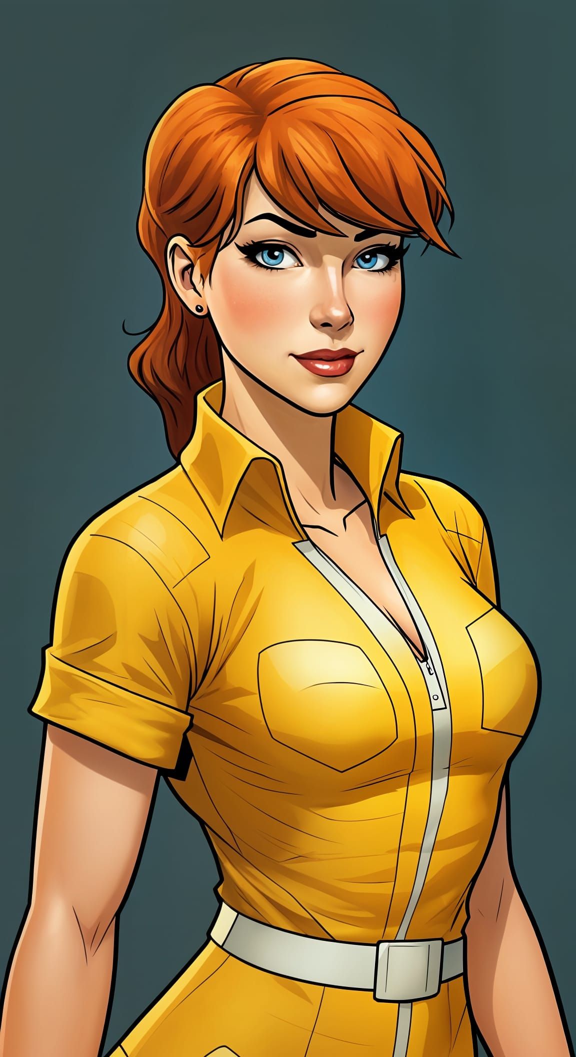 April O'Neil Comic Book Pinup Art