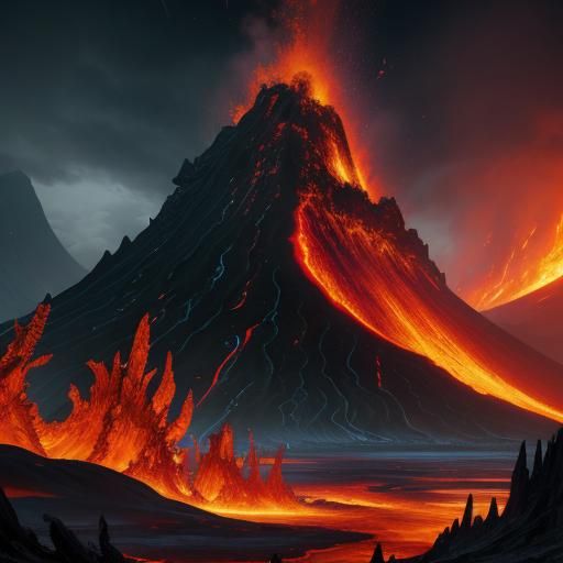 Volpaino: Volcano Creature Concept Art