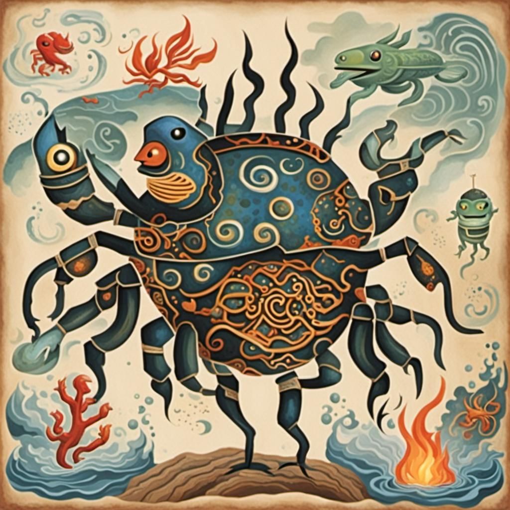 Crabs Teach Five Elements in Classroom