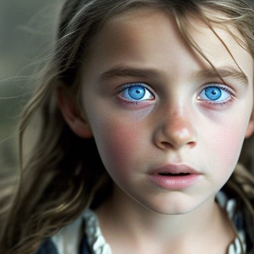 Cosette's Despair: A Hyperdetailed Photographic Portrait