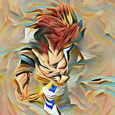 Dynamic Gogeta Character Illustration
