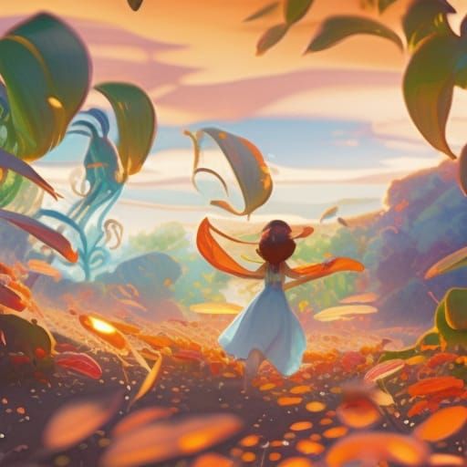 Anime Key Visual Inspired by Studio Ghibli in 8k