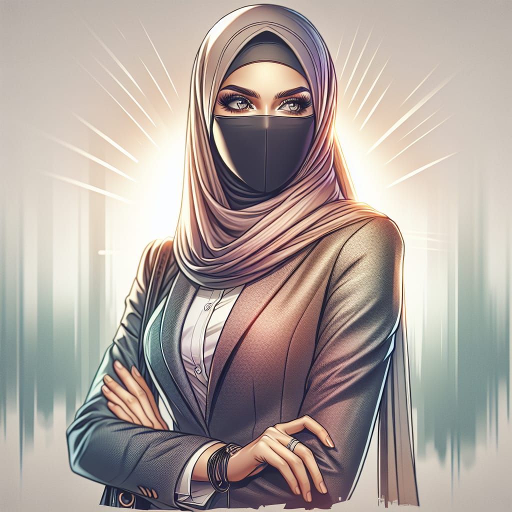 Professional Muslim Woman in Business Attire